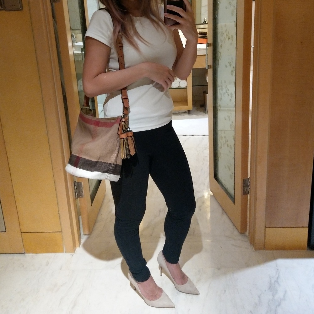 Burberry mini ashby canvas bag